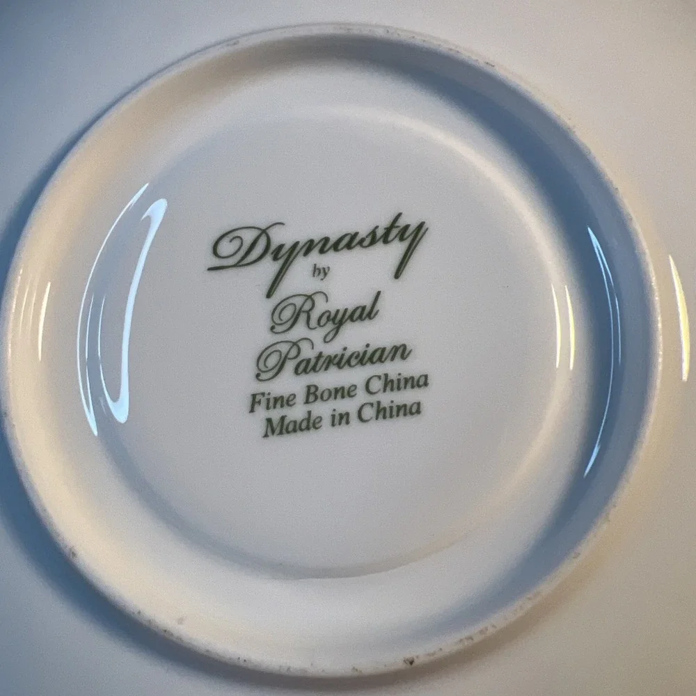 Dynasty Royal Patrician Fine Bone China England JUNE Pink Roses Tea Cup & Saucer